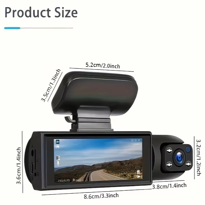 zapit dash cam size