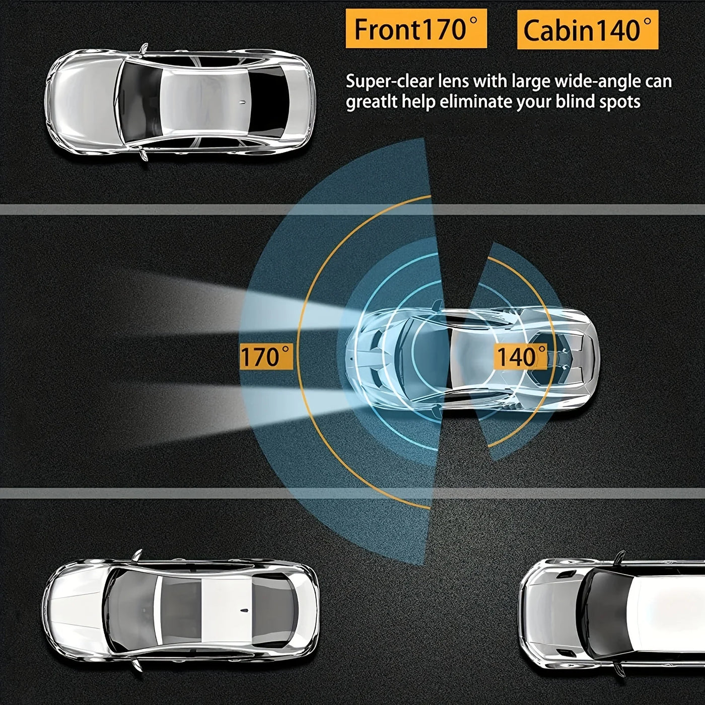 zapit dash cam wide angle
