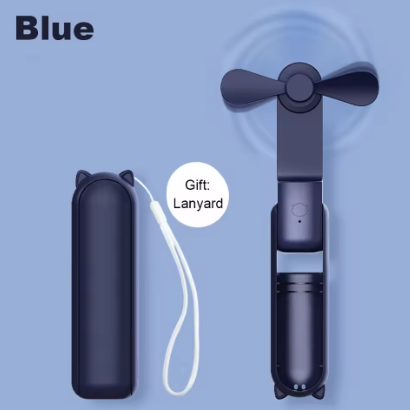 zapit pocket USB fan blue