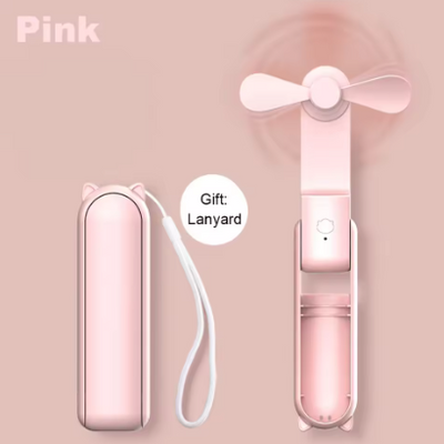 zapit pocket USB fan pink